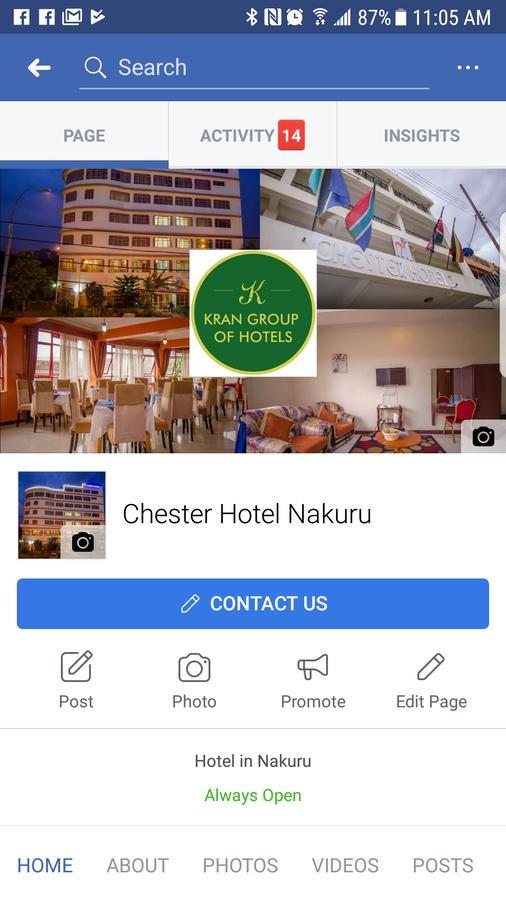Chester Hotel Накуру Екстер'єр фото